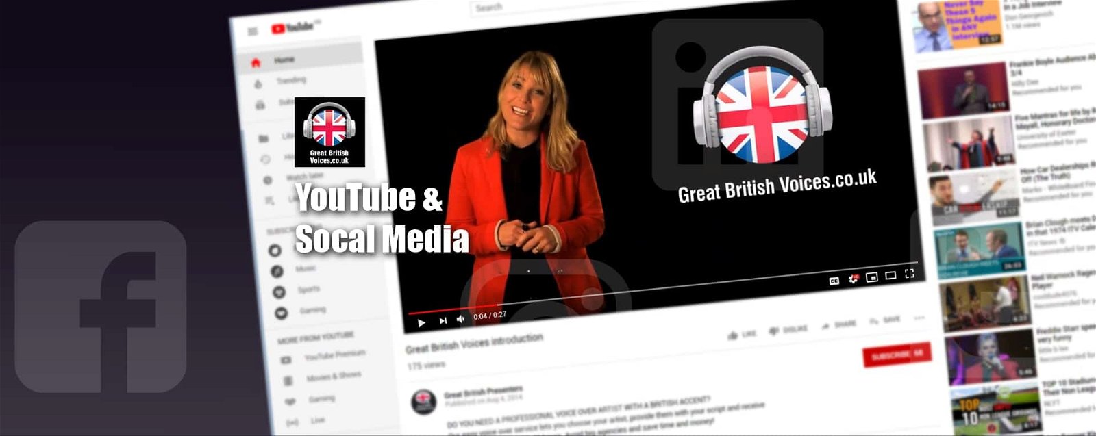 YouTube & Social Media Voices at Great British Voices-min