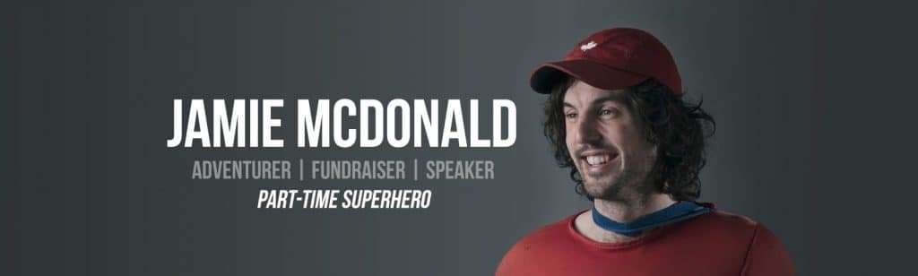 Jamie McDonald Adventureman motivational speaker charity fundraiser at Great British Speakers