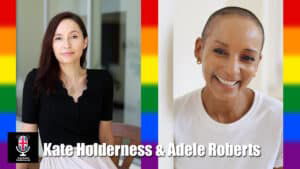 Kate Holderness Adele Roberts LGBTQ+ Speakers bowel cancer stoma visibility campaigners book at Great British Speakers