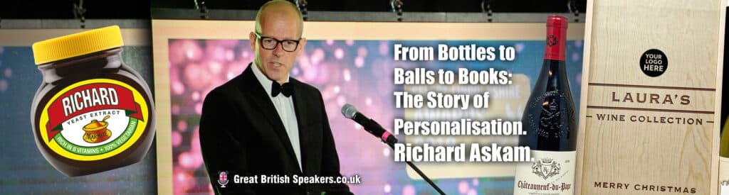 The Story of Personalisation branding marketing speaker Richard Askam at Great British Speakers