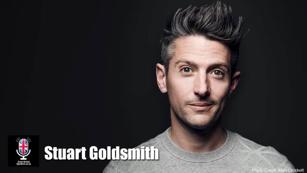 Stuart Goldsmith stand up comedian awards host mental health resilience leadership speaker book at agent Great British Speakers