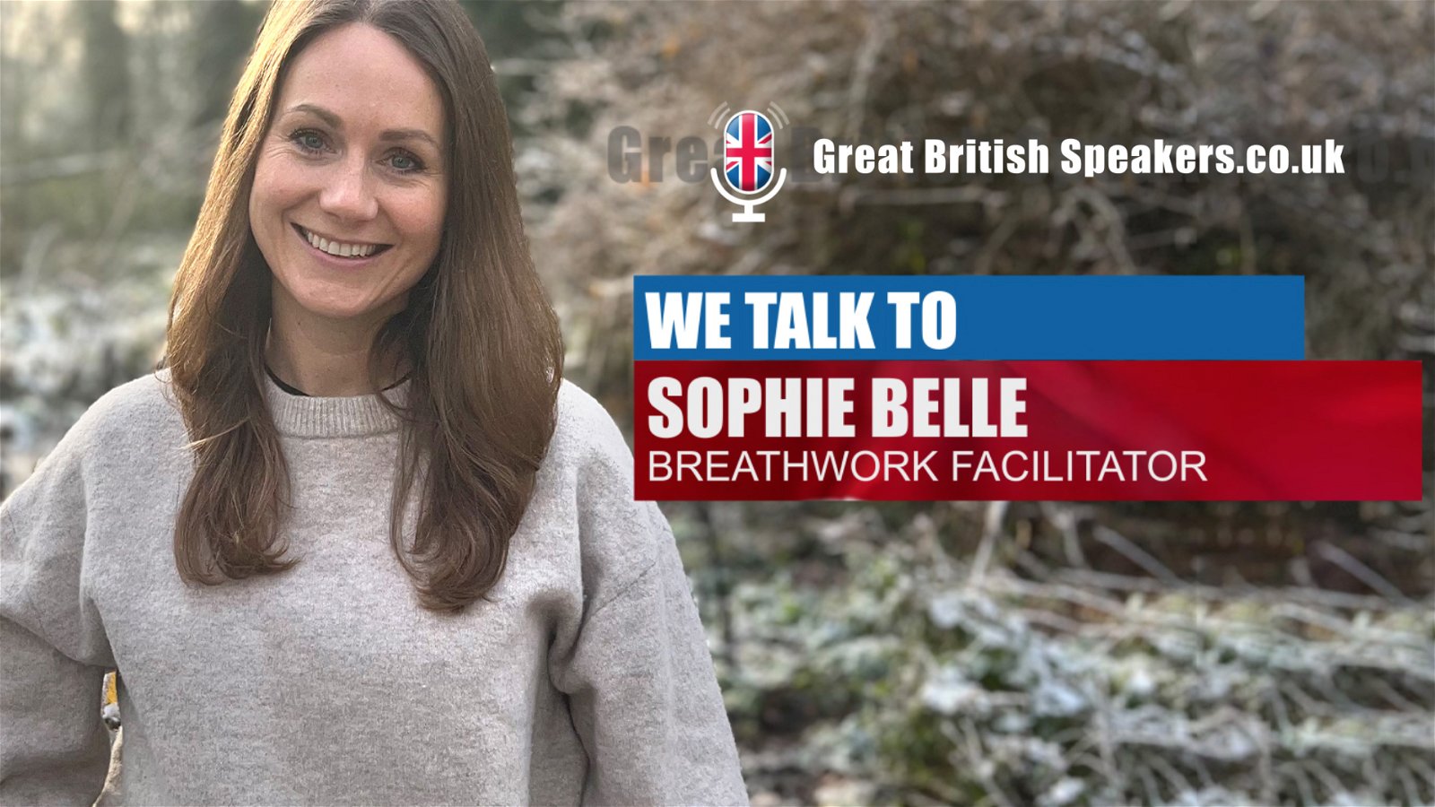 Sophie Belle, breathwork speaker at Great British Speakers