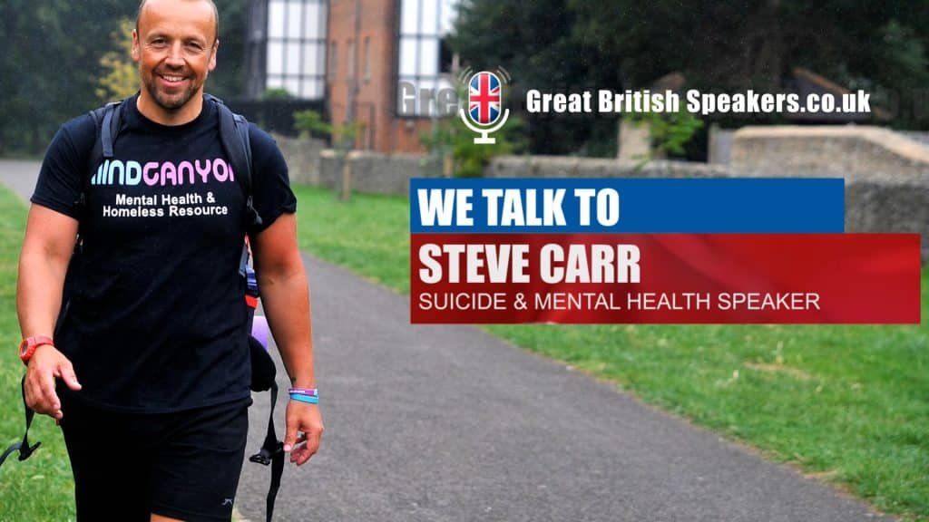 Steve Carr, mental health speaker at Great British Speakers