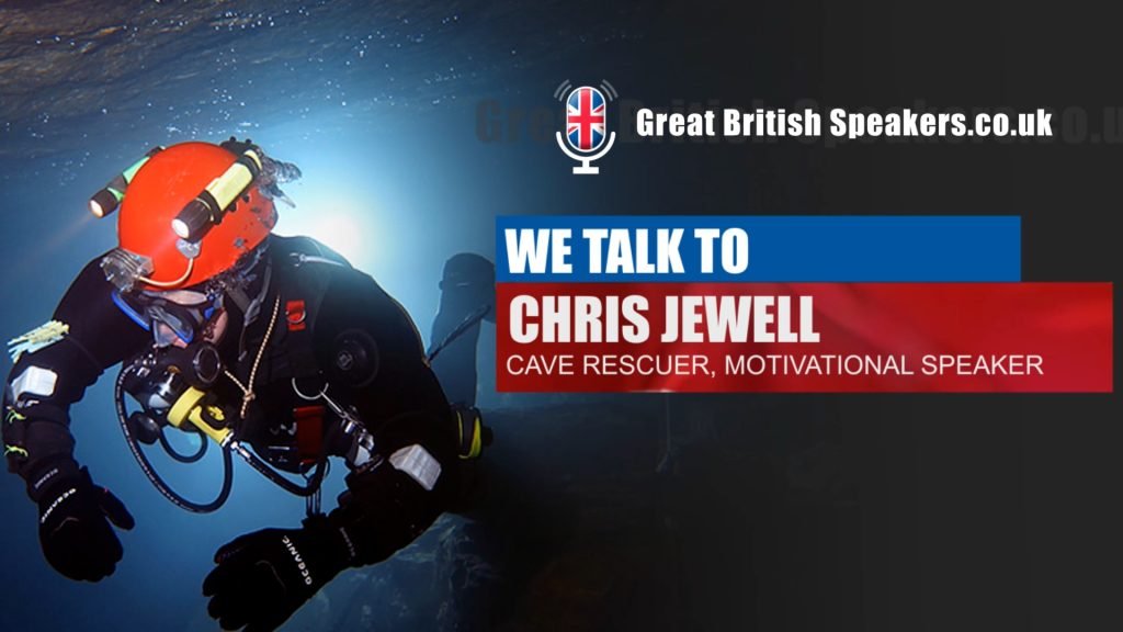 Chris Jewell, diving rescuer and motivational speaker at Great British Speakers