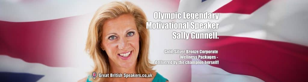 Sally Gunnel Corporate Wellness Speaker Wellbeing packages book at Great British Speakers