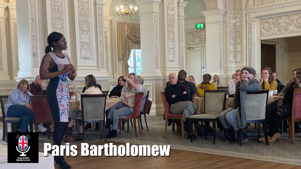 Paris Bartholomew - foster Care Resilience Wellbeing Hidden Disability Equality Diversity Inclusion motivational speaker at Great British Speakers