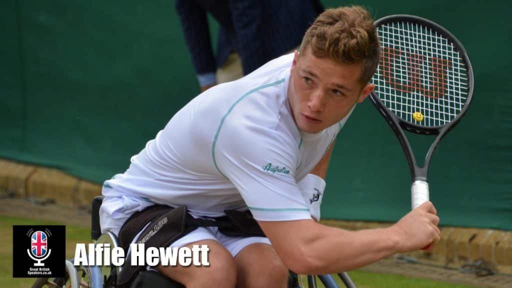 Alfie Hewett hire British wheelchair tennis player speaker book at agent Great British Speakers..