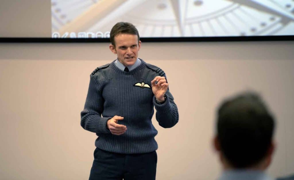 Phil Holdcroft Military combat pilot leadership teamwork motivational speaker at agent Great British Speakers