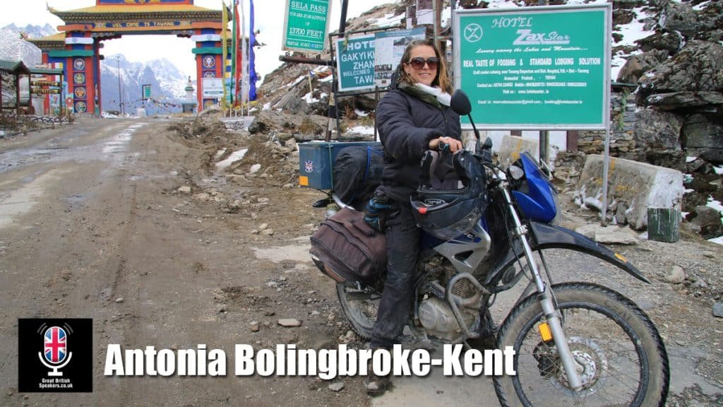 Antonia Bolingbroke-Kent award-winning adventurer writer broadcaster travel speaker book at agent Great British Speakers