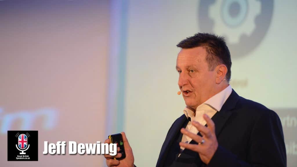 Jeff Dewing Founder and CEO of Cloud business technologist Recruitment AI HR engagement motivational speaker book at agent Great British Speakers
