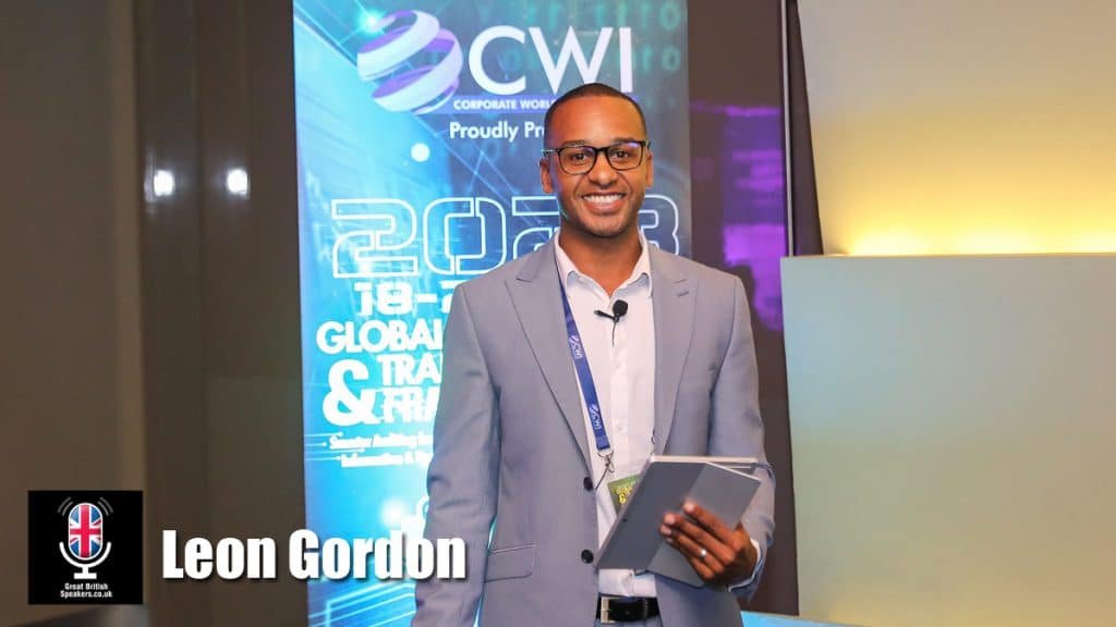 Leon Gordon hire Oynx Data Founder technology leader AI Tech keynote speaker book at agent Great British Speakers