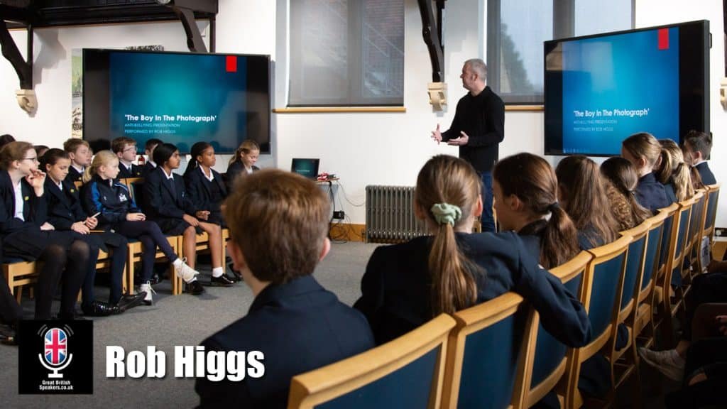Rob Higgs Anti bullying schools parents speaker book at agent Great British Speakers