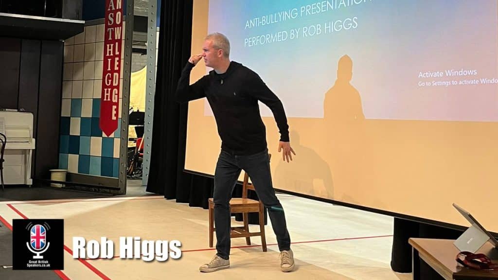 Rob Higgs hire Anti bullying schools parents speaker book at agent Great British Speakers