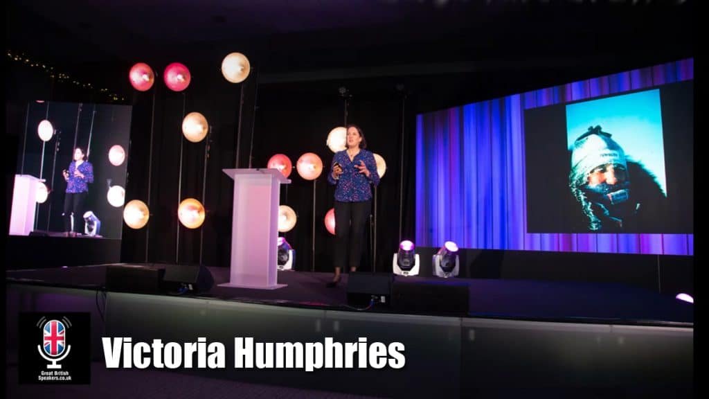 Victoria Humphries record breaking female Polar Adventurer speaker book at agent Great British Speakers
