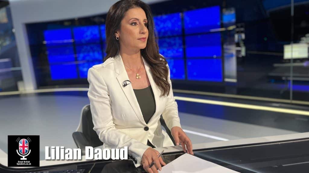 Lilian Daoud hire English Arabic London TV Presenter Journalist event Host Facilitator moderator book at Agent Great British Speakers
