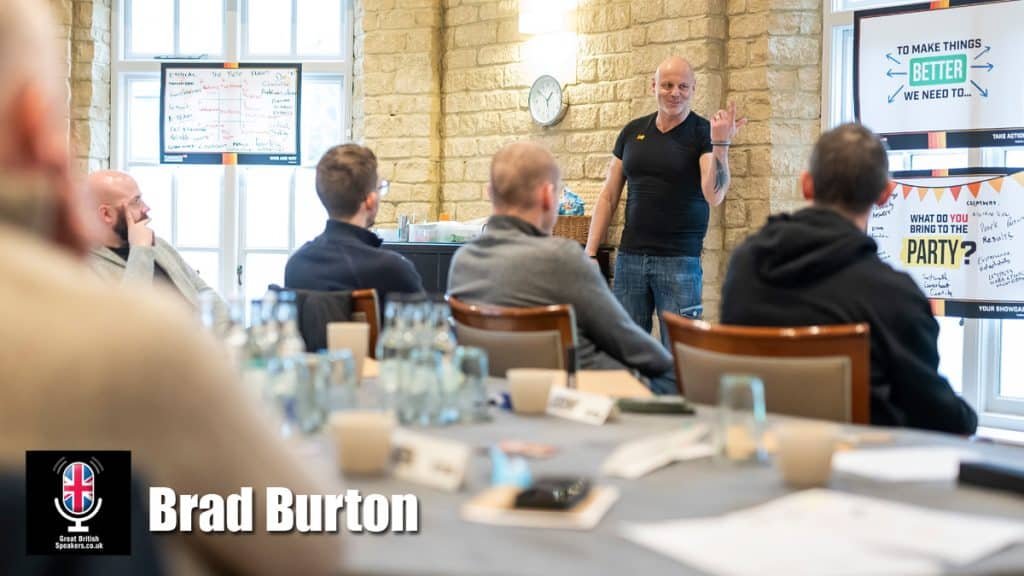 Brad Burton away days speaker Teammaker Team Building workshops book at agent Great British Speakers