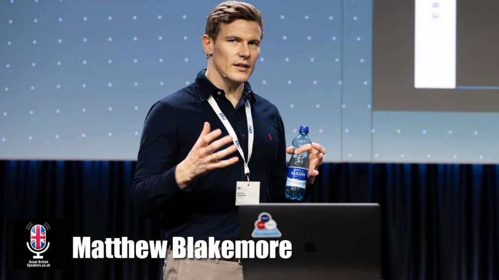 Matthew Blakemore hire AI inventor and digital transformation expert speaker book at agent Great British Speakers.