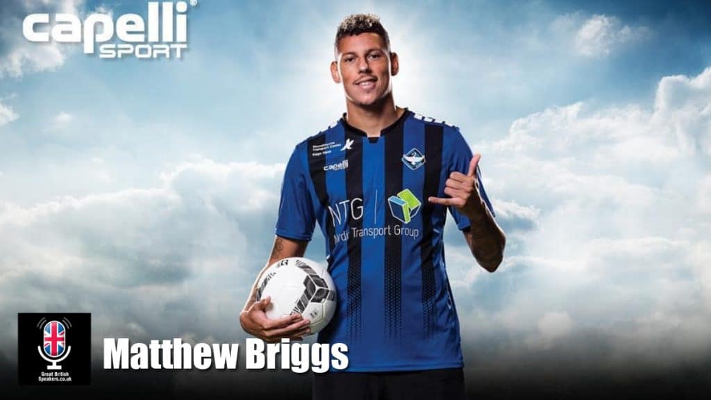 Matthew Briggs hire former professional footballer speaker book at agent Great British Speakers