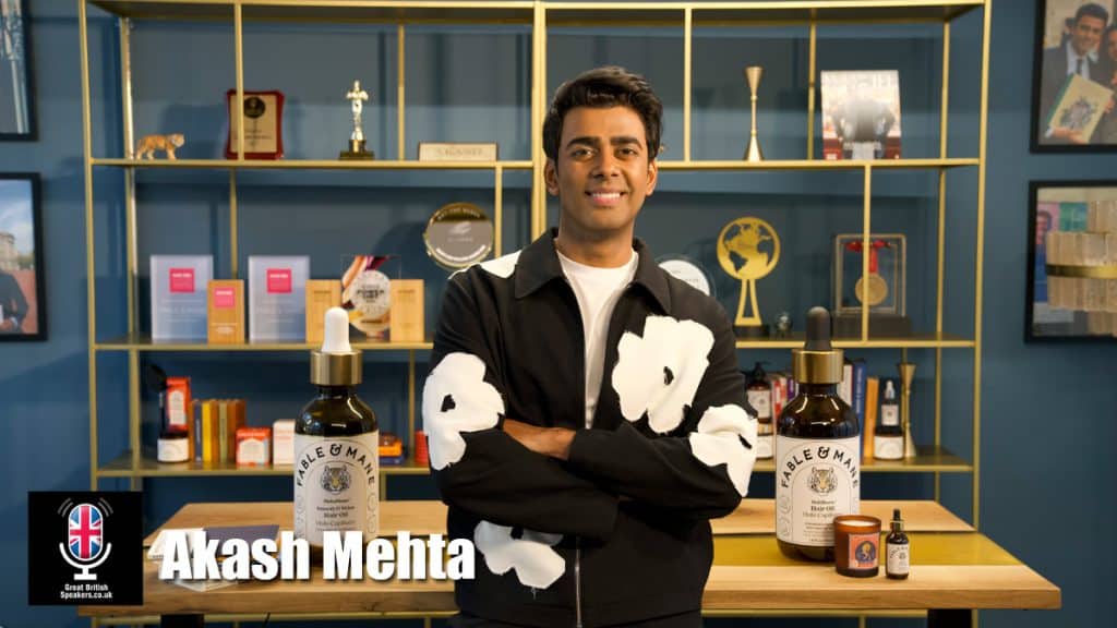 Akash Metha hire British Entrepreneur speaker book at agent Great British Speakers