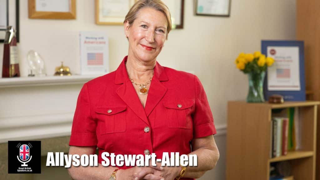 Allyson Stewart-Allen hire expert in leadership speaker book at agent Great British Speakers