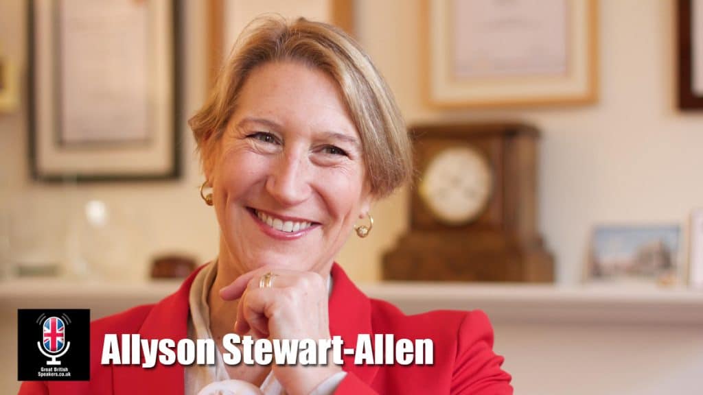 Allyson Stewart-Allen hire expert in leadership speaker book at agent Great British Speakers