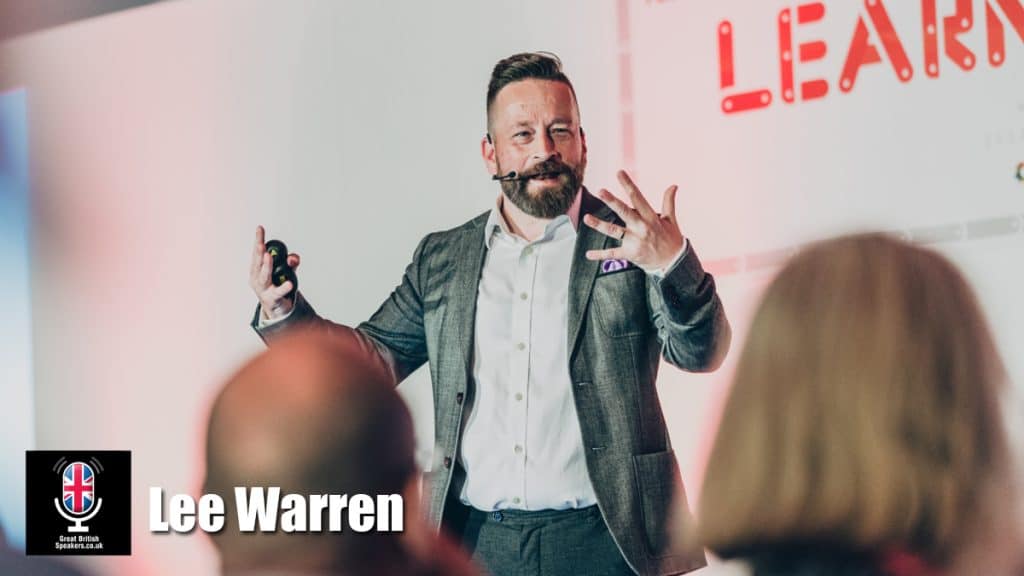 Lee Warren hire professional business speaker book at agent Great British Speakers