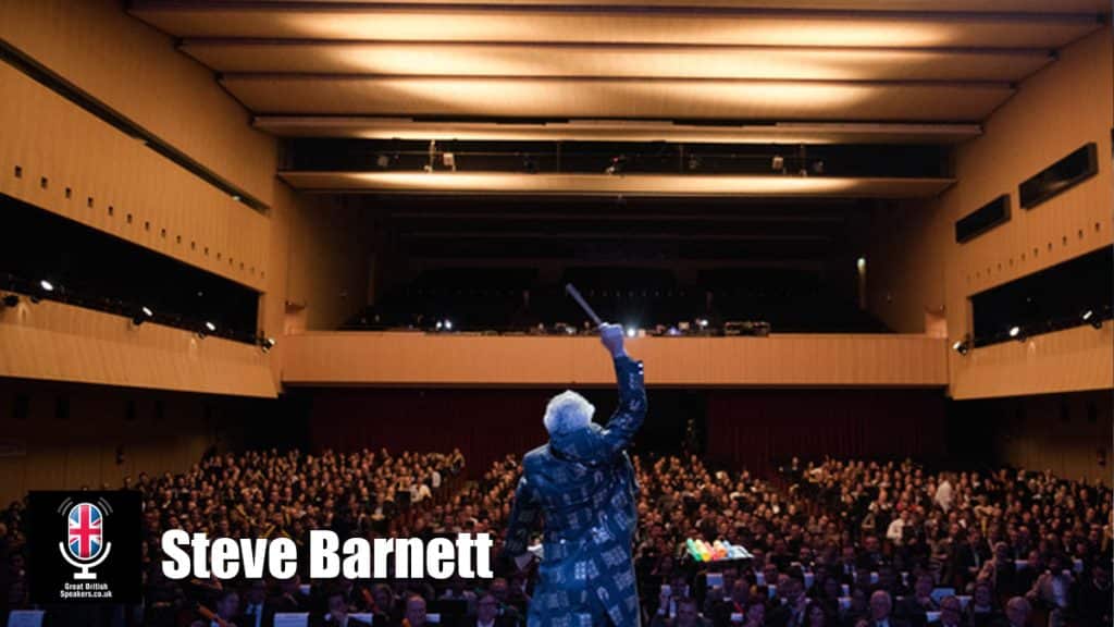 Steve Barnett hire The Silent Conductor speaker book at agent Great British Speakers