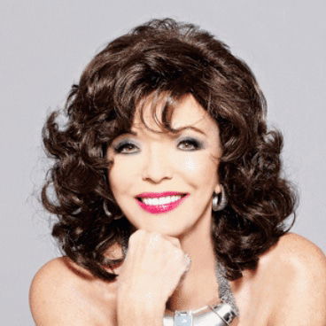 Stage and Screen legend Dame Joan Collins at Great British Speakers Agency.